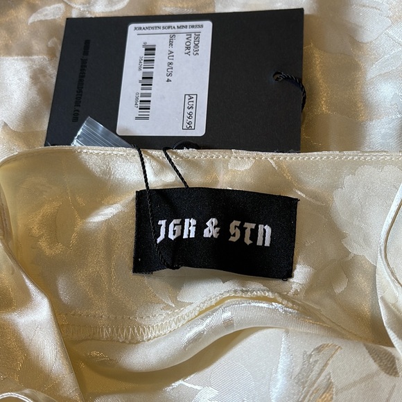 JGR AND STN Sofia Mini Dress Ivory US Size 4 - Picture 4 of 6